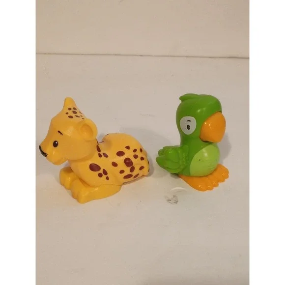 Little People Fisher-Price Animal Train Pieces Replacements Leopard & Parrot - Picture 2 of 6
